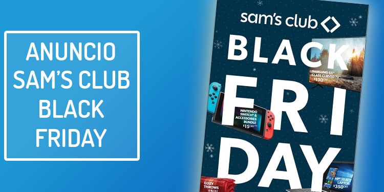 sams club viernes negro anuncio folleto ofertas