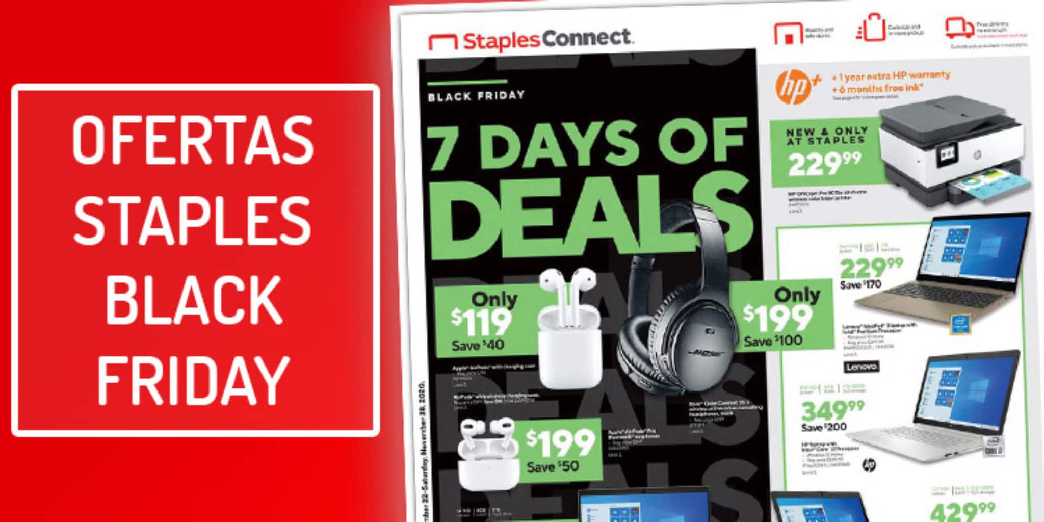 Mejores ofertas de Staples Black Friday 2023 (+ FOLLETO)
