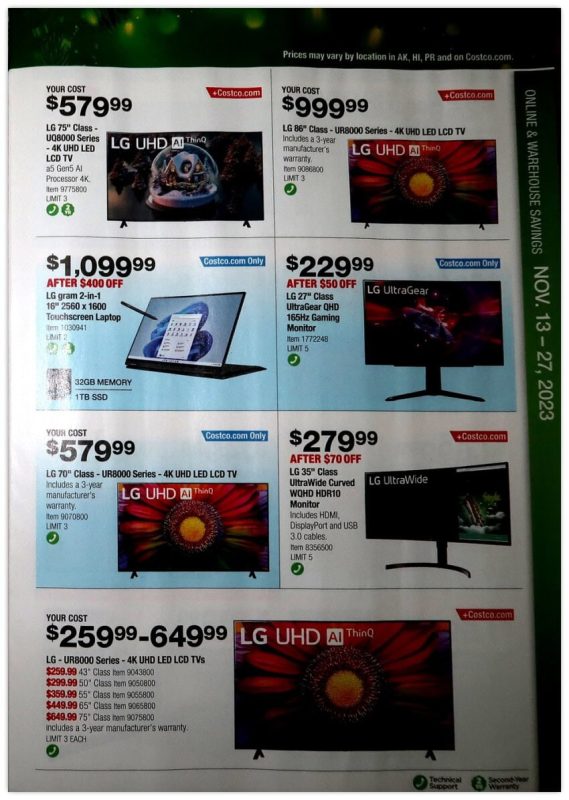 Costco Black Friday 2023 viernes negro ofertas folleto (13)
