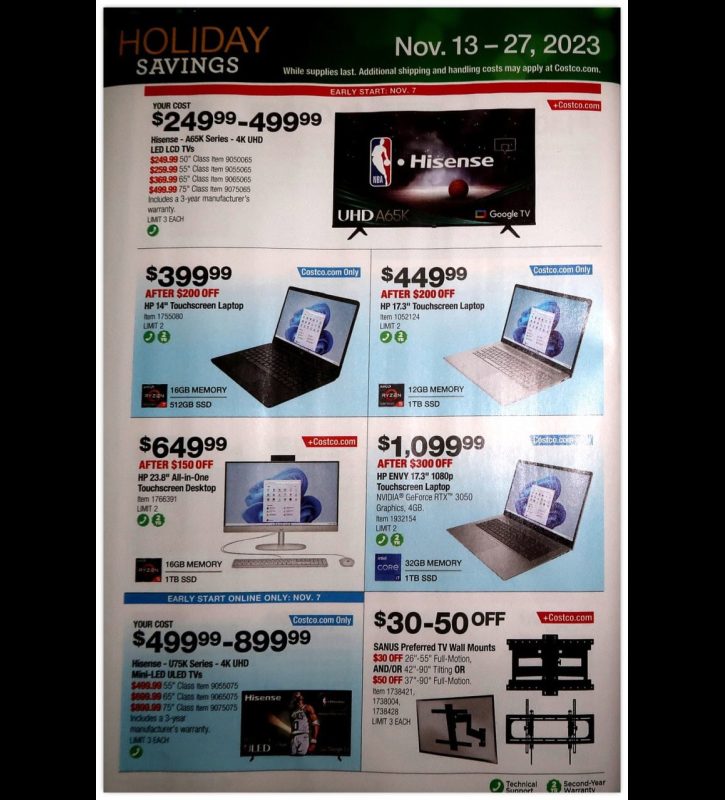 Costco Black Friday 2023 viernes negro ofertas folleto (16)