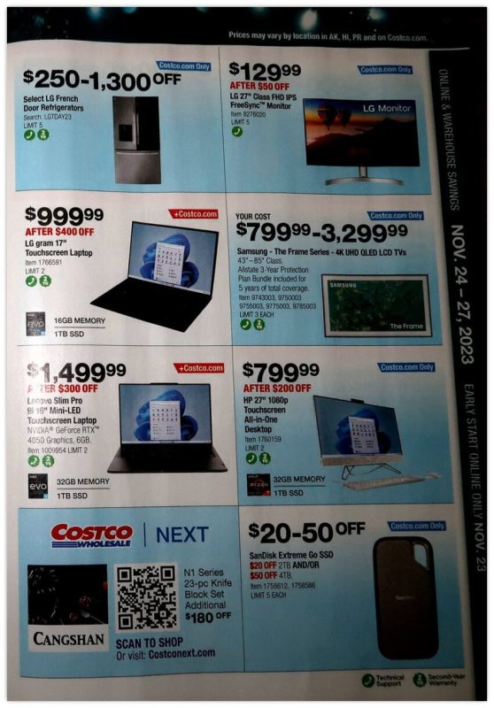 Costco Black Friday 2023 viernes negro ofertas folleto (27)