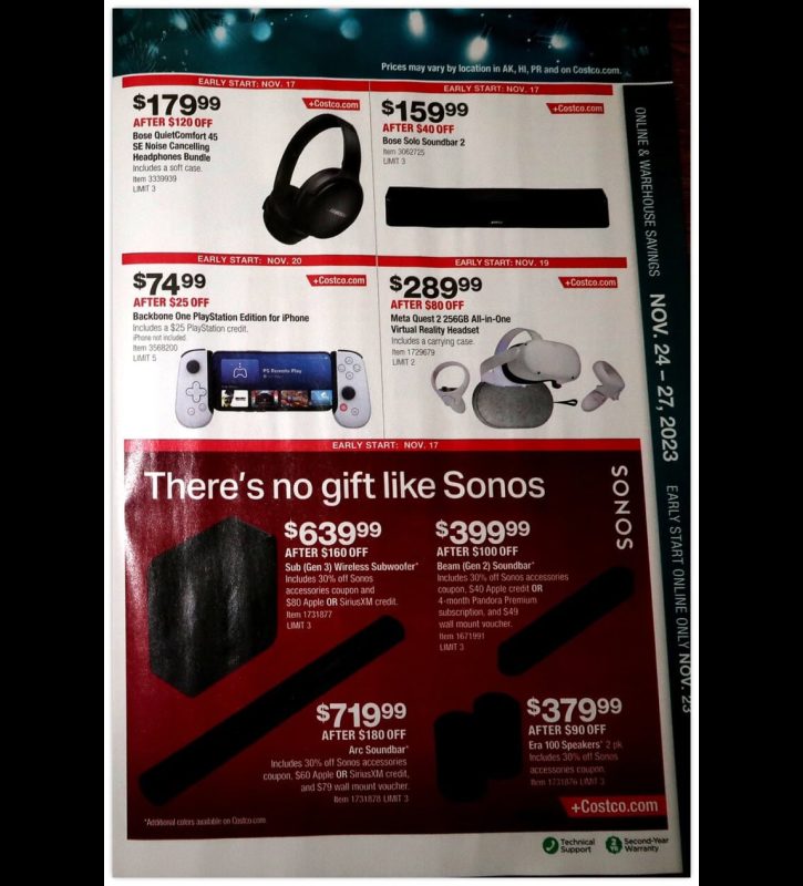 Costco Black Friday 2023 viernes negro ofertas folleto (29)