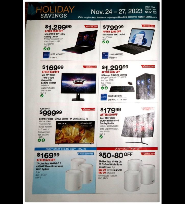 Costco Black Friday 2023 viernes negro ofertas folleto (30)
