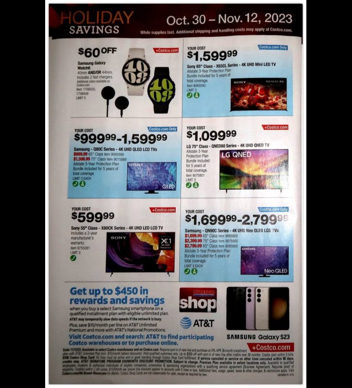 Costco Black Friday 2023 viernes negro ofertas folleto (8)