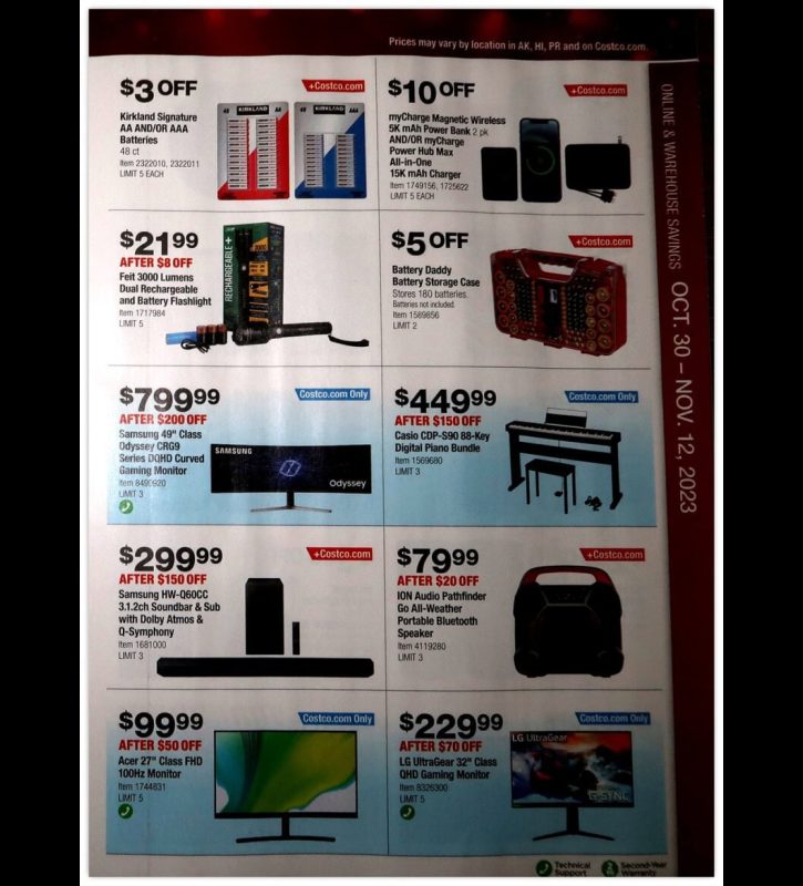 Costco Black Friday 2023 viernes negro ofertas folleto (9)