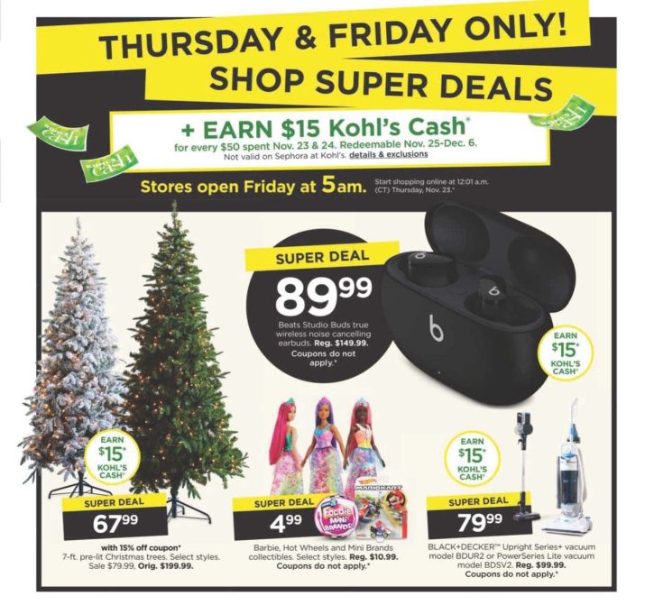 Kohls Black Friday Viernes Negro ofertas Page 02