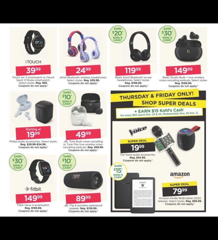 Kohls Black Friday Viernes Negro ofertas Page 04