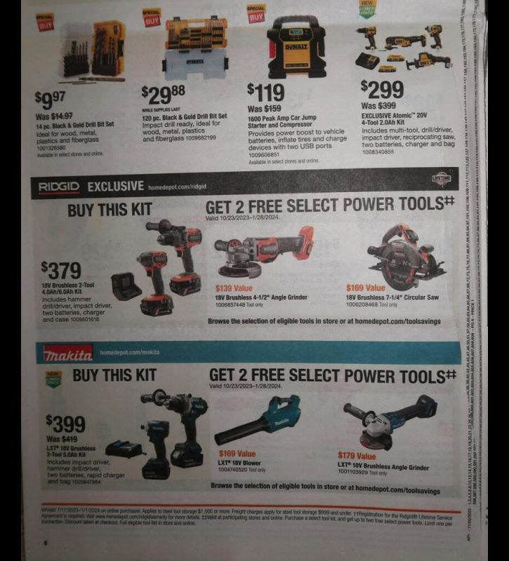 Home Depot Black Friday 2023 viernes negro ofertas folleto (12)