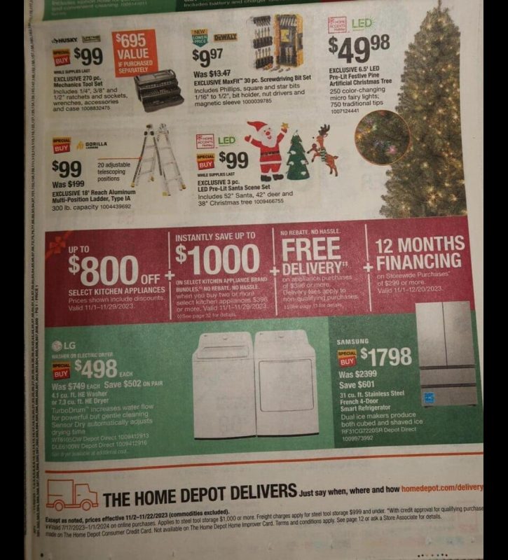 Home Depot Black Friday 2023 viernes negro ofertas folleto (2)