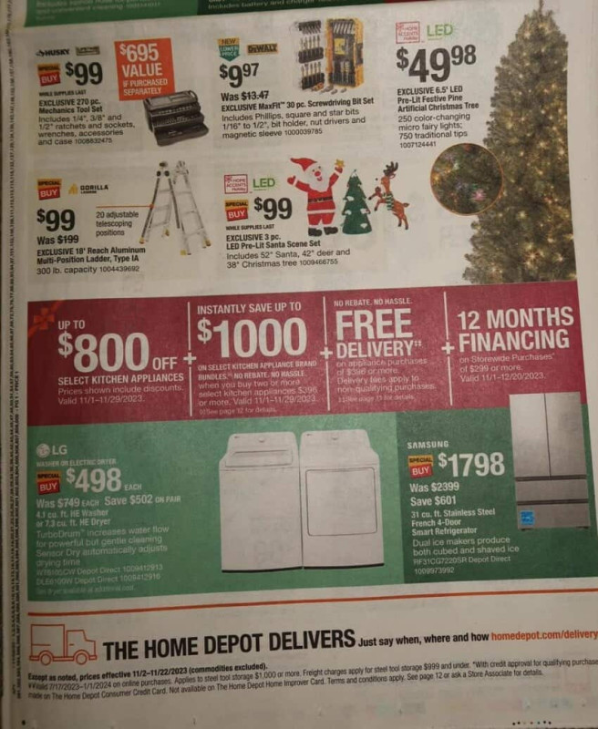 Home Depot Black Friday 2023 viernes negro ofertas folleto (2)