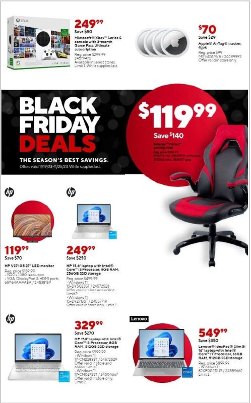Staples Black Friday 2023 viernes negro ofertas folleto (1)