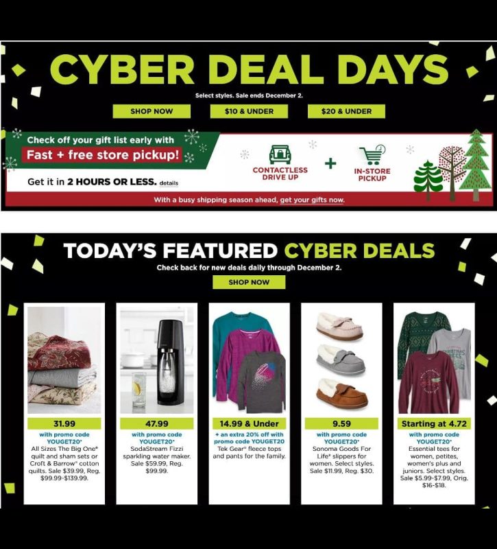kohls cyber monday lunes 2020 1