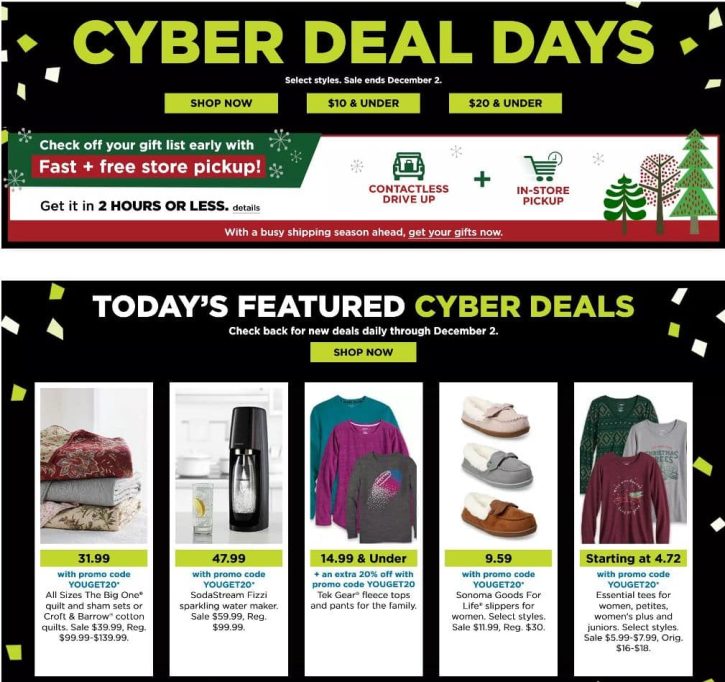 kohls cyber monday lunes 2020 1