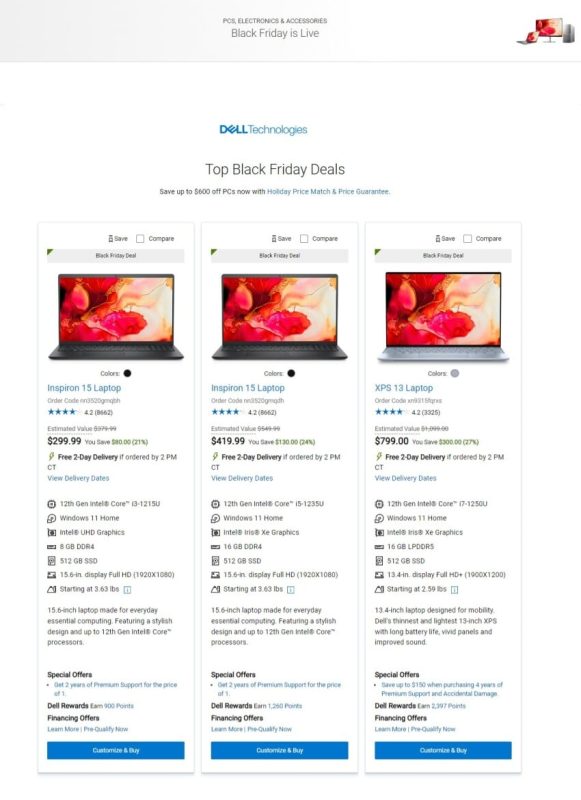 DELL Black Friday 2023 viernes negro ofertas folleto (1)