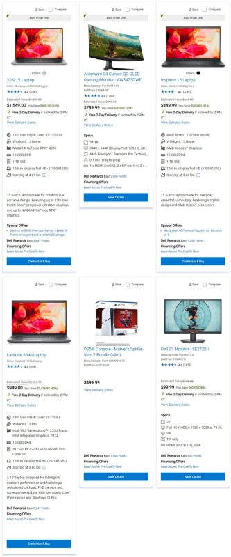 DELL Black Friday 2023 viernes negro ofertas folleto (2)