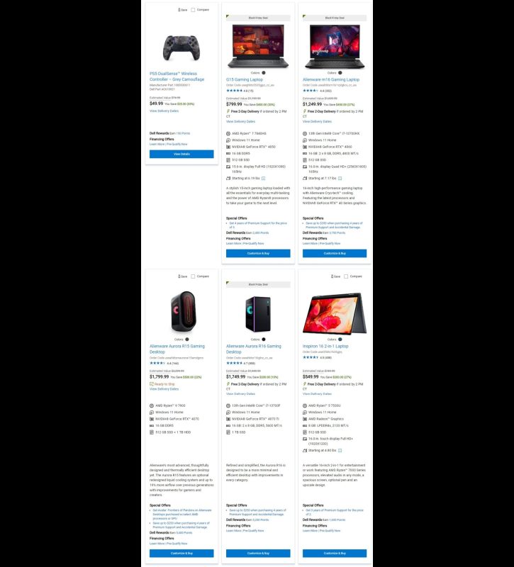 DELL Black Friday 2023 viernes negro ofertas folleto (8)