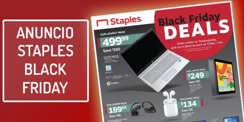 Folleto de ofertas Staples Black Friday 2020 (y qué VALE LA PENA COMPRAR) 💻👌