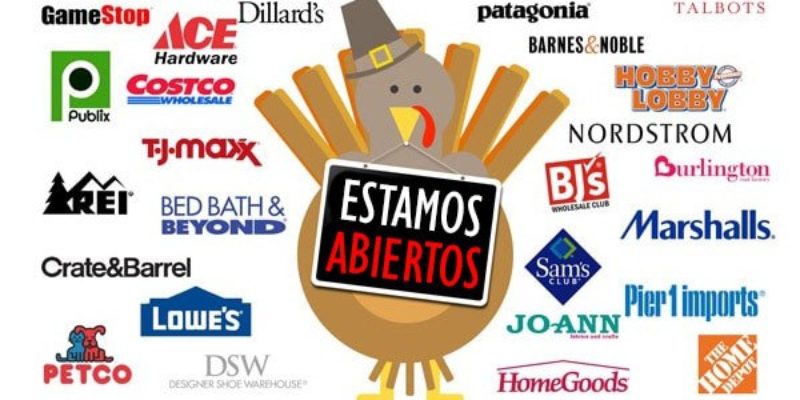 Tiendas que estarán abiertas en Thanksgiving 2023 + Horario de Black Friday 🦃🛍
